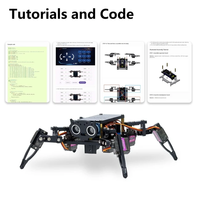 Alt view image 5 of 5 - LAFVIN Spider Robot Kit for ESP8266 Compatible with Arduino IDE