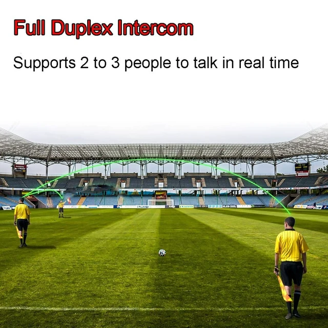 Alt view image 2 of 5 - MIMIRACLE Referee Headset, V4+2V6 Referee Communication System for Soccer