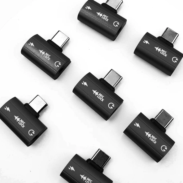 Alt view image 5 of 5 - Mic-Lock USB-C Secure Charger with SoundPass ^^ Secure Your Audio Privacy - No Software Required - Listen to Music with Privacy (Black)