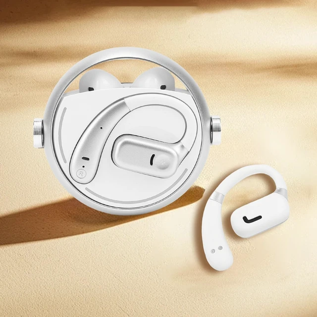 Alt view image 5 of 5 - Wireless Earbuds, 2 Pairs BT 5.3 Touch Control Noise Cancelling IPX5 Water Proof Dual Use Earphones, Long Battery Life, Secure Fit for Work and Exercise (White)