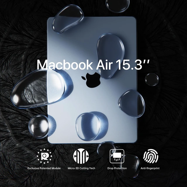 Alt view image 2 of 5 - Soonjet Invisible Armor for MacBook Air 15 inch Case M5 M4 M3 M2 2026-2023