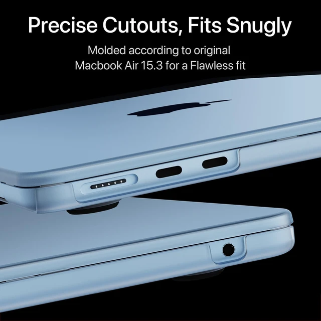 Alt view image 5 of 5 - Soonjet Invisible Armor for MacBook Air 15 inch Case M5 M4 M3 M2 2026-2023