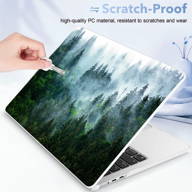 Alt view image 4 of 5 - May Chen for M5 MacBook Air 13.6 Inch Case 2026 2025 2024-2022 Release M5 A3449 M4 A3240 M3 A3113 M2 A2681, Plastic Hard Shell Case for MacBook Air 13.6" with Retina Display, Forest
