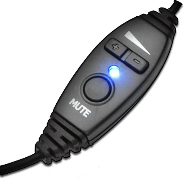 Alt view image 2 of 2 - NC-181VM USB On-Ear Monaural Computer Headset Noise-Canceling Mic, In-Line Volume/Mute, Built-In Sound Card & USB Plug (Black, Grey, Silver)