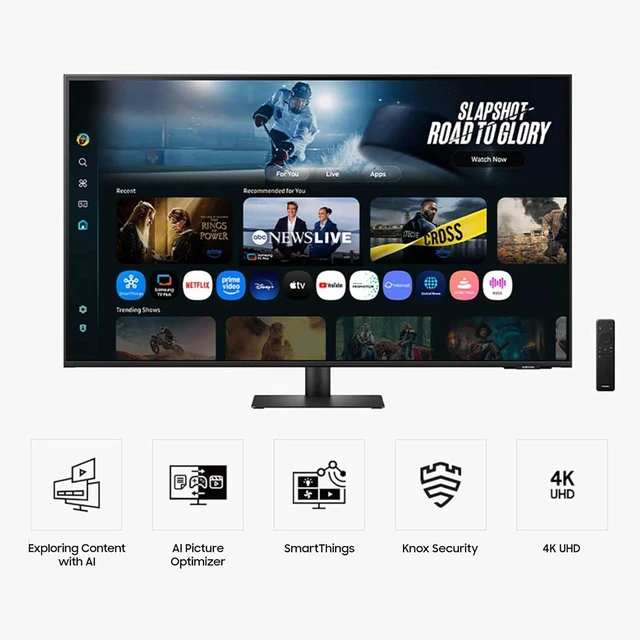Alt view image 2 of 7 - M7 (M70F) Series 43" 4K UHD Smart Monitor