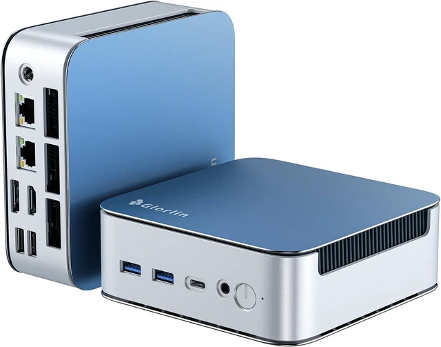 Main image of Mini PC Ryzen 5 6600H (Beats 7730U), 16G LPDDR5, 512G NVMe SSD, 4K Triple Display, WiFi 6, BT5.3, Dual LAN for Office, Home & Business