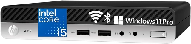 Main image of Mini Desktop PC Core 6-Core, 16GB DDR4 RAM, 512GB PCIe SSD, WiFi, Bluetooth, Dual DisplayPort, USB-C, Windows 11 Pro for Business Office