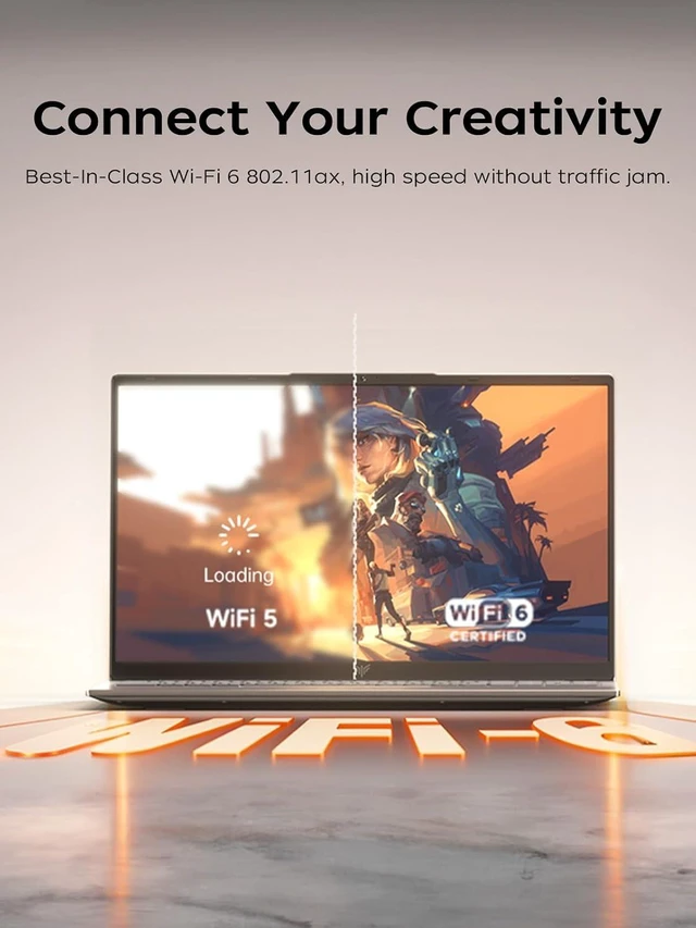 Alt view image 6 of 7 - 2026 Gaming Laptop Ryzen 5 7430U (6C/12T, Up to 4.3GHz), 15.6" Display, Radeon Graphics, 16GB RAM, 512GB NVMe SSD, WiFi 6, HDMI, Type-C, Webcam Cover Slide (BK)