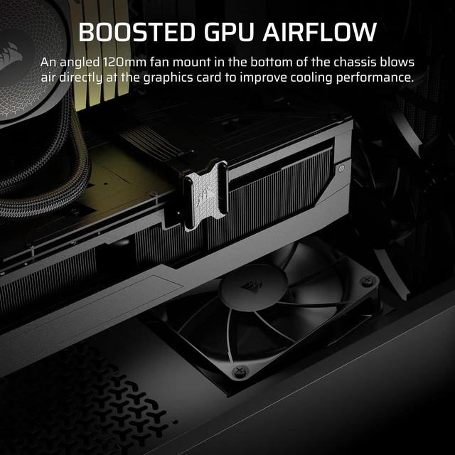 Alt view image 4 of 7 - 3200D RS Mid-Tower PC Case (Black)