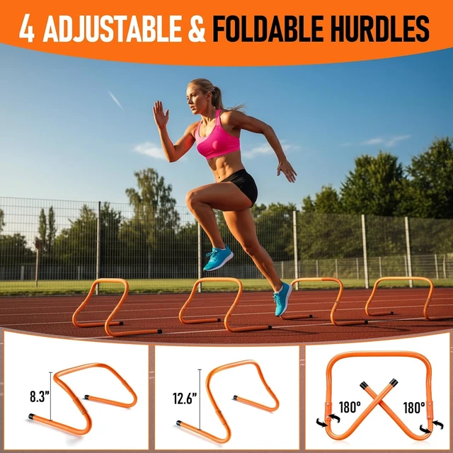 Alt view image 4 of 7 - Agility Ladder Soccer Training Equipment Set for Speed & Agility Training