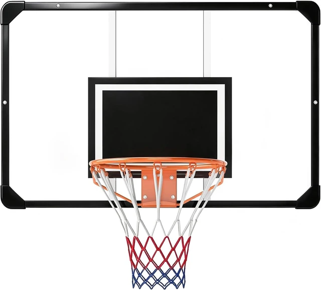 Main image of Wall Mounted Basketball Hoop with 45"x29" Shatterproof Backboard