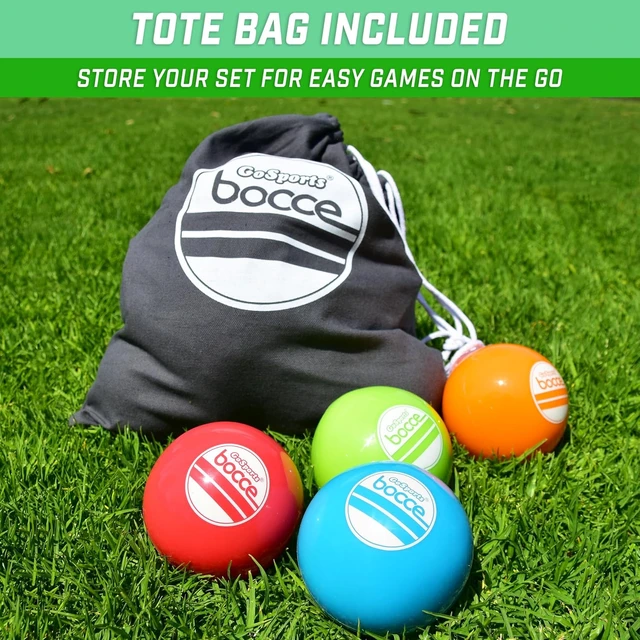 Alt view image 6 of 6 - 90 mm Soft Bocce Set Includes 8 Weighted Balls, Pallino & Case for Indoor or Outdoor Play