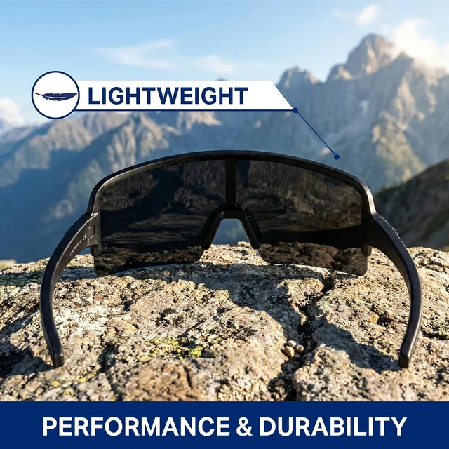 Alt view image 4 of 7 - Eclipse Polarized Sunglasses Wrap-Around Lens with 100% UV Protection for Men & Women