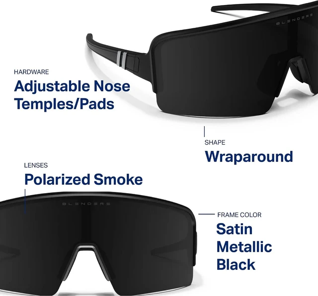 Alt view image 6 of 7 - Eclipse Polarized Sunglasses Wrap-Around Lens with 100% UV Protection for Men & Women