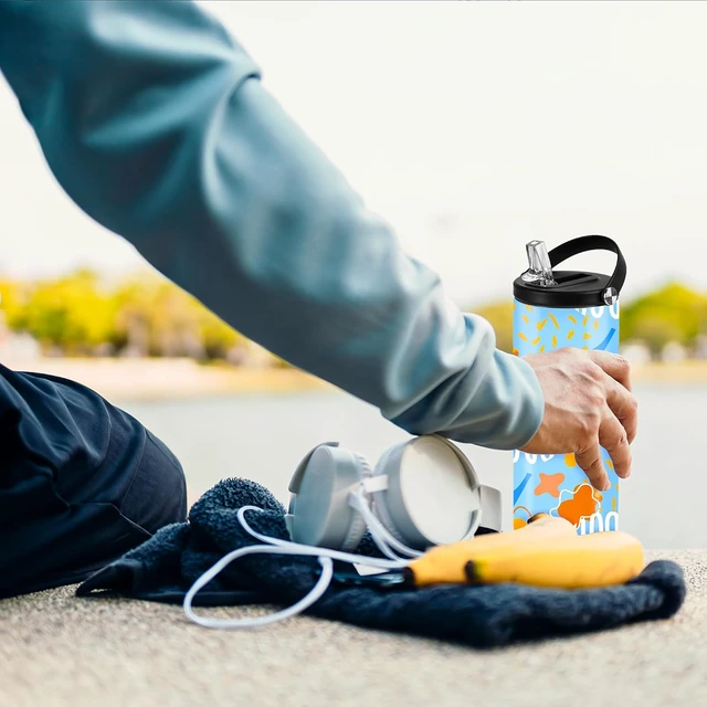 Alt view image 2 of 7 - 20 oz Sublimation Water Bottle Tumblers 8 Pack, Leak-Proof