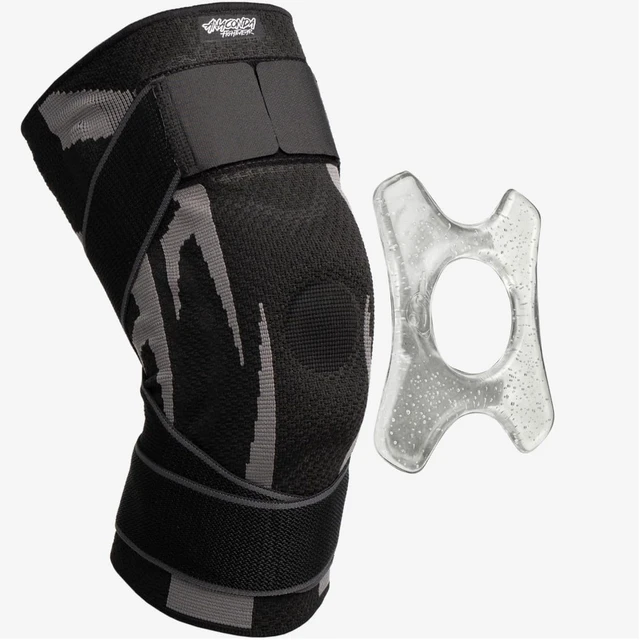 Alt view image 3 of 7 - Fightwear Knee Brace for Men & Women Adjustable Compression Sleeve with Gel Pad for Shock Absorption & Joint Support, Non-Slip Wrap for Athletic Training, 2 Pack, Large