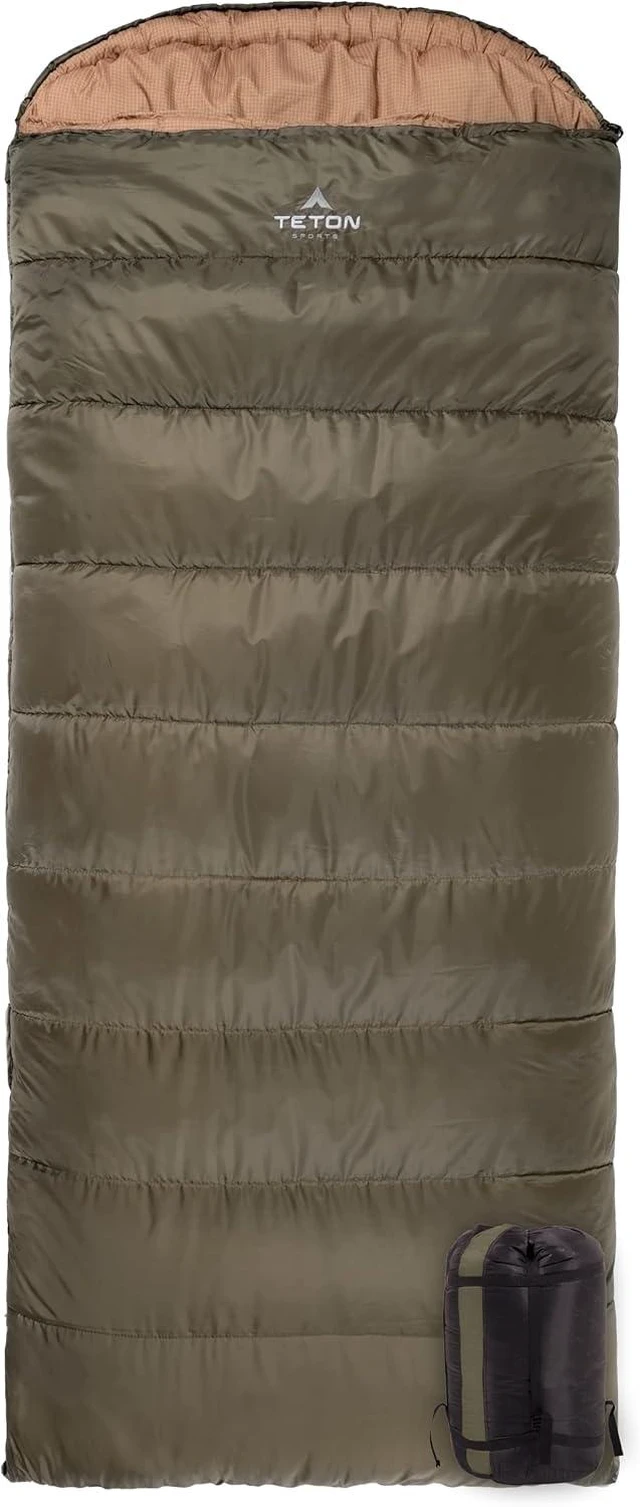 Main image of Teton Celsius XL Sleeping Bag 25F, 20F & 0F Degrees, All Weather Warm for Adults & Kids, Compression Sack Included