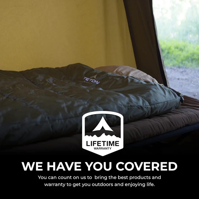 Alt view image 6 of 7 - Teton Celsius XL Sleeping Bag 25F, 20F & 0F Degrees, All Weather Warm for Adults & Kids, Compression Sack Included