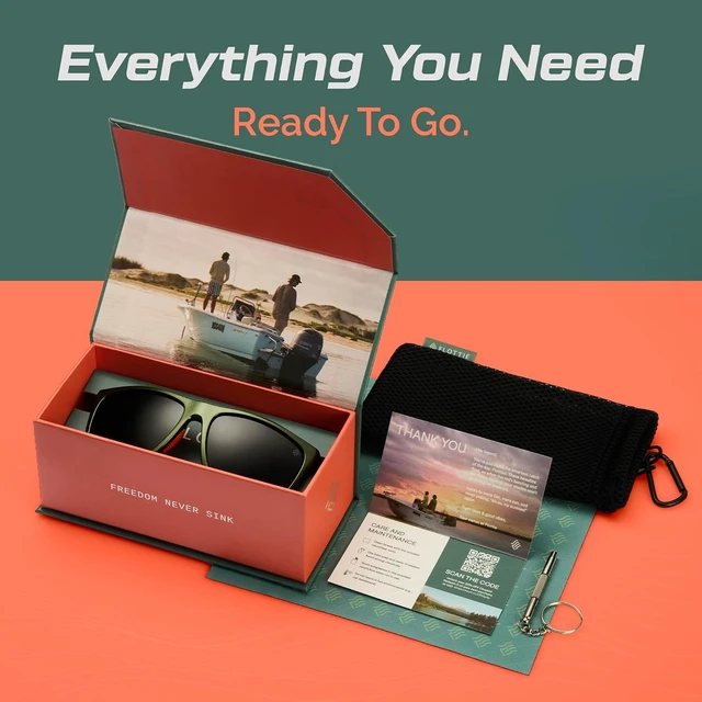 Alt view image 6 of 7 - ANCHOR Floating Polarized Fishing Sunglasses Lightweight UV400 Sport for Men & Women, Driving, Cycling & Running