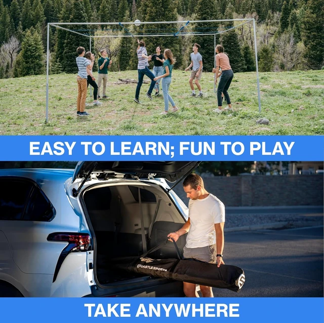Alt view image 3 of 7 - Giant Portable Metal 9 Square Game Indoor/Outdoor, Waterproof & Quick Setup for Backyard, Beach, School, Camp & Yard Fun for Family, Kids, Teens & Adults