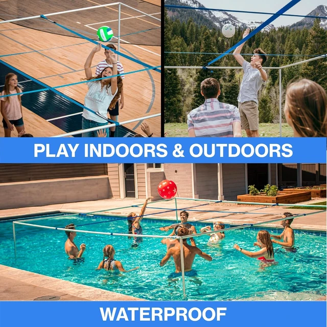 Alt view image 5 of 7 - Giant Portable Metal 9 Square Game Indoor/Outdoor, Waterproof & Quick Setup for Backyard, Beach, School, Camp & Yard Fun for Family, Kids, Teens & Adults