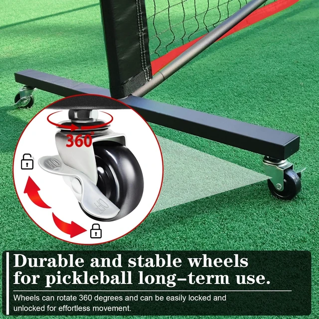 Alt view image 3 of 7 - 22FT Full-Size Pickleball Net with Carry Bag for Driveway
