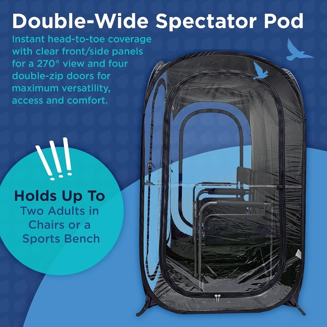Alt view image 5 of 7 - 2-Person WeatherPod® Side-by-Side Pop-Up Sports Shelter