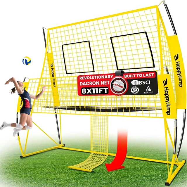 Main image of 8x11 FT Tear-Resistant Heavy Duty Reinforced Volleyball Net Set
