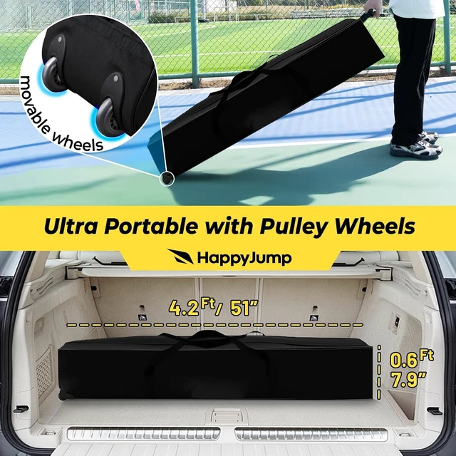 Alt view image 6 of 7 - 8x11 FT Tear-Resistant Heavy Duty Reinforced Volleyball Net Set