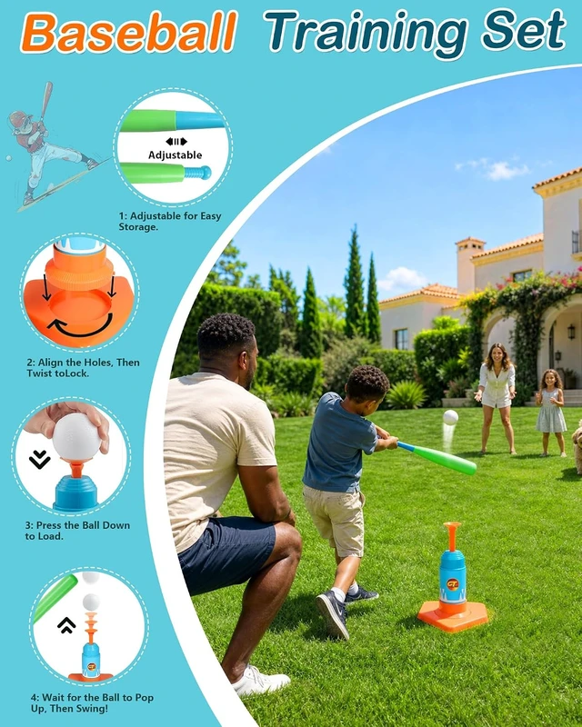 Alt view image 6 of 7 - 8-in-1 Outdoor Backyard Games Set, Family Game Bundle for Kids
