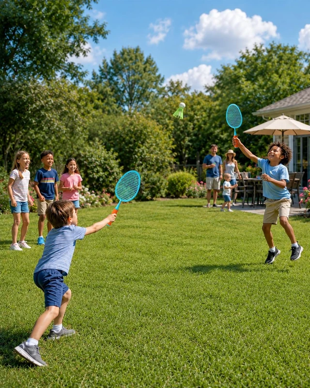 Alt view image 4 of 7 - 8-in-1 Outdoor Backyard Games Set, Family Game Bundle for Kids