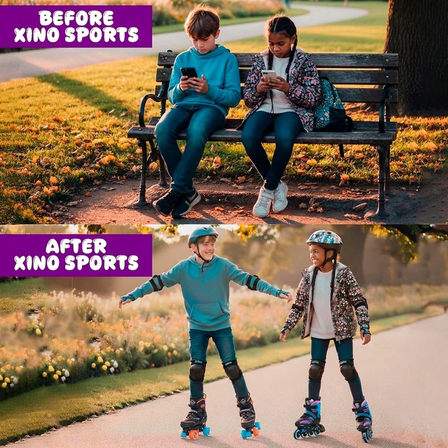 Alt view image 4 of 7 - Kids 2-in-1 Roller Skates Combo