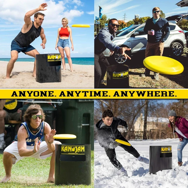 Alt view image 3 of 5 - Strike Jam 360 Roundnet Outdoor Ball Spike Game Set Fun Backyard or Portable Beach Game