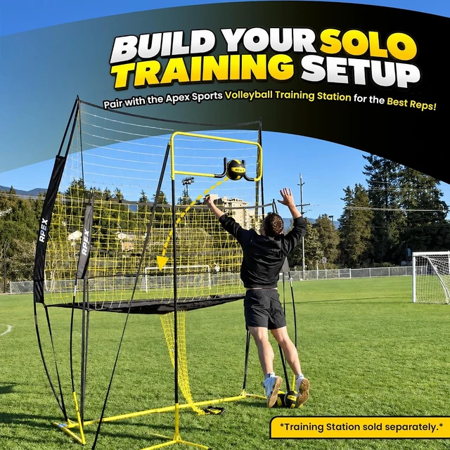 Alt view image 2 of 7 - Adjustable Volleyball Spike Trainer Solo Practice Station