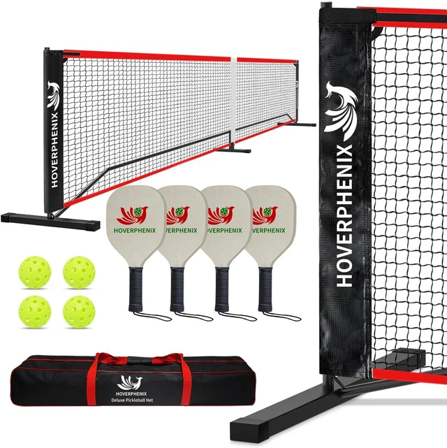 Main image of 22FT Portable Pickleball Net Set with Paddle Set of 4