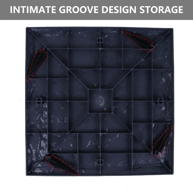 Alt view image 3 of 7 - 4Pcs Large Weatherproof Stepping Stones with Ground Stakes, Durable Plastic Pavers for Patio, Pathway & Landscaping, Outdoor Garden Walkway