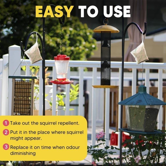 Alt view image 5 of 7 - 12 Pouches Outdoor Squirrel & Chipmunk Repellent