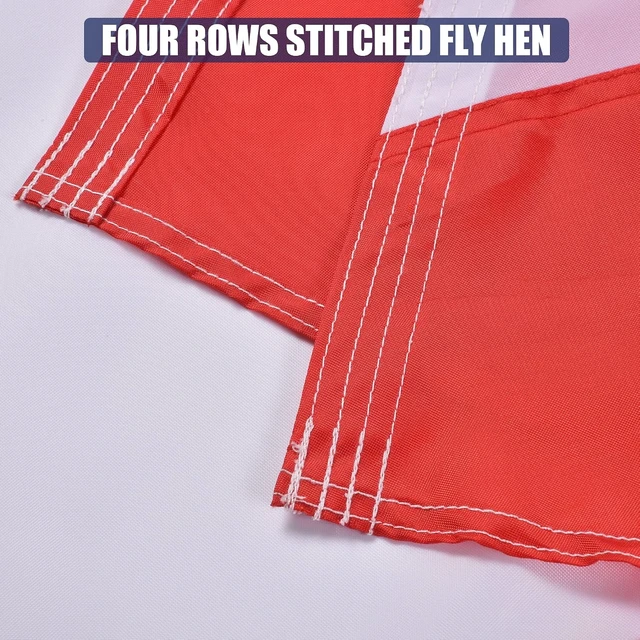 Alt view image 6 of 7 - 5x8 Heavy Duty Sewn Alabama Flag, Outdoor with Brass Grommets & Saltire