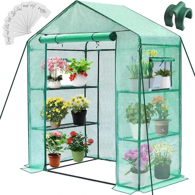 Main image of 28 x 57 x 76'' Walk-In Greenhouse for Outdoor & Indoor