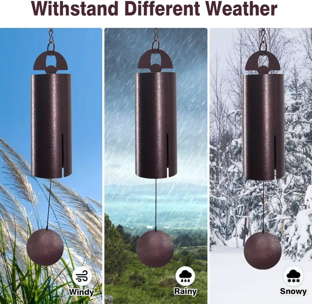 Alt view image 5 of 7 - Deep Tone Wind Chimes for Outside, Heroic Windbell