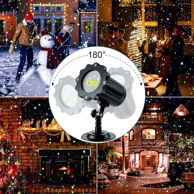 Alt view image 4 of 7 - RGB Laser Projector Lights, 3-Color Firefly Light Show, Outdoor