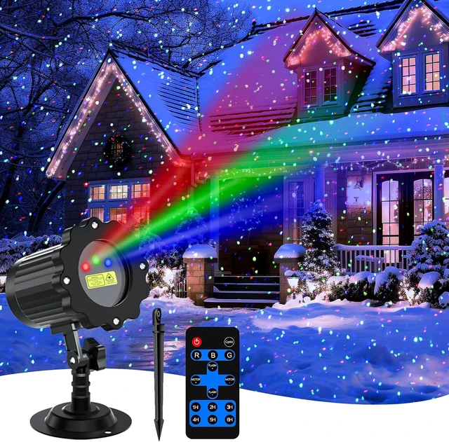 Alt view image 3 of 7 - RGB Laser Projector Lights, 3-Color Firefly Light Show, Outdoor