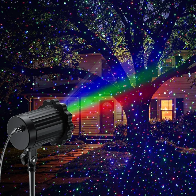 Alt view image 6 of 7 - RGB Laser Projector Lights, 3-Color Firefly Light Show, Outdoor