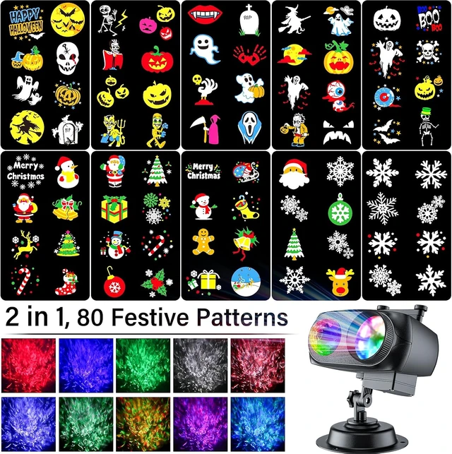 Alt view image 2 of 7 - 2026 Upgraded Halloween Projector Lights, 4/6/8 Adjustable Patterns, Outdoor