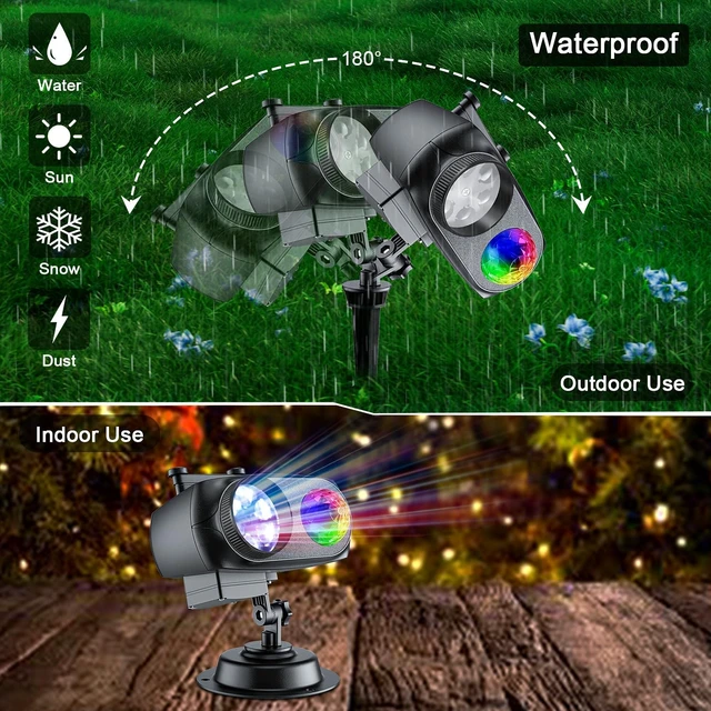 Alt view image 6 of 7 - 2026 Upgraded Halloween Projector Lights, 4/6/8 Adjustable Patterns, Outdoor