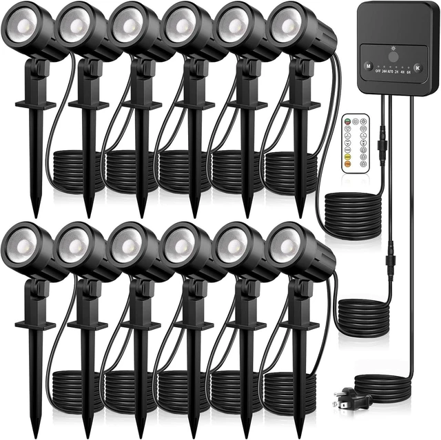 Main image of Dimmable Outdoor Landscape Spotlights 2700-6500K Lighting Kit, 12 Pack