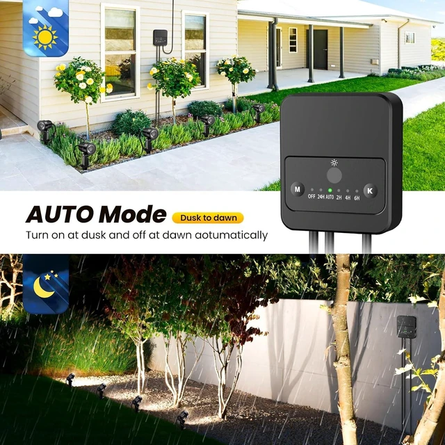 Alt view image 4 of 7 - Dimmable Outdoor Landscape Spotlights 2700-6500K Lighting Kit, 12 Pack