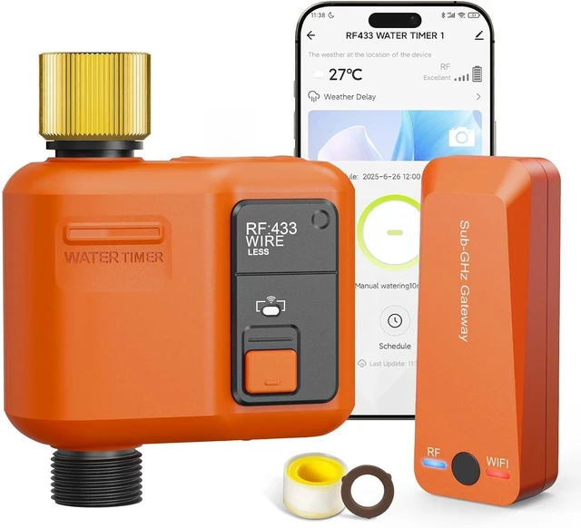 Main image of Smart WiFi Garden Hose Irrigation Timer Sprinkler Water Timer