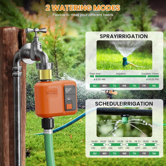 Alt view image 6 of 7 - Smart WiFi Garden Hose Irrigation Timer Sprinkler Water Timer