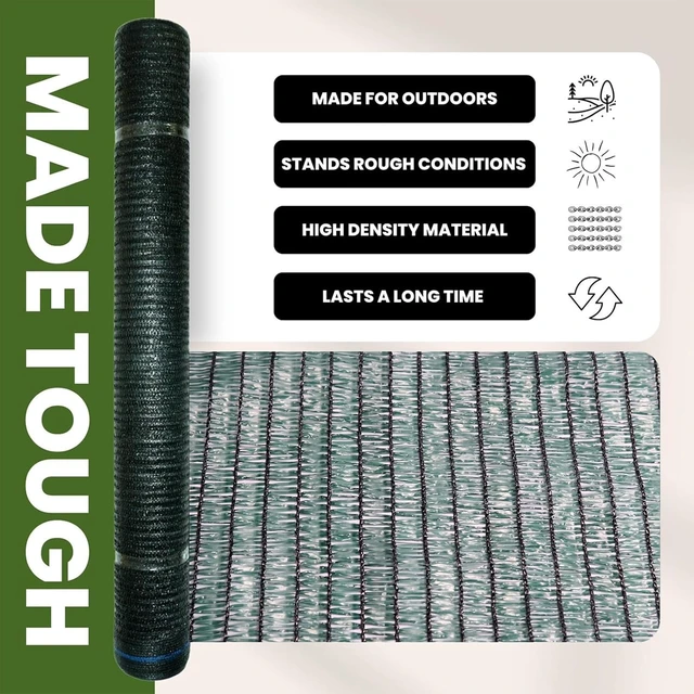 Alt view image 3 of 7 - 40% Shade Cloth Roll with Eyelets, 6' x 100ft